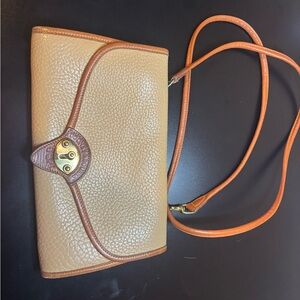 Dooney & Bourke Tan and Brown Crossbody Bag